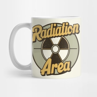 radiation symbol vintage tv Mug